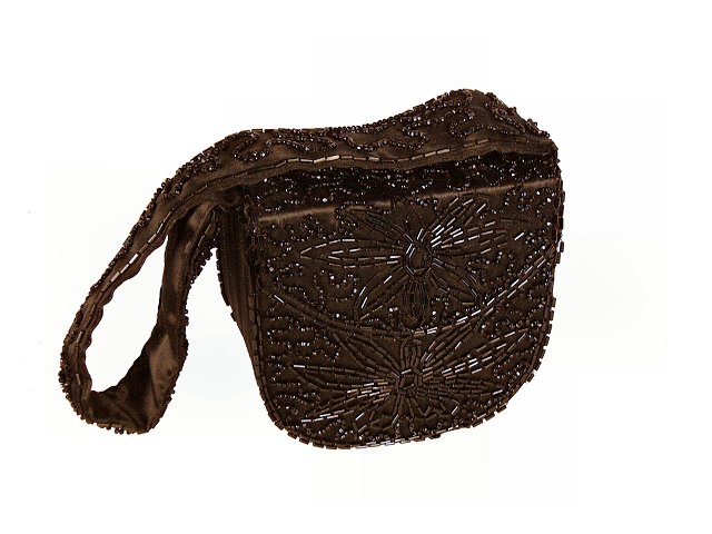BLACK BEADED VINTAGE BOX PURSEPURSE WARREN 1940's BLACK BEADED VINTAGE BOX PURSEPURSE WARREN 1940's